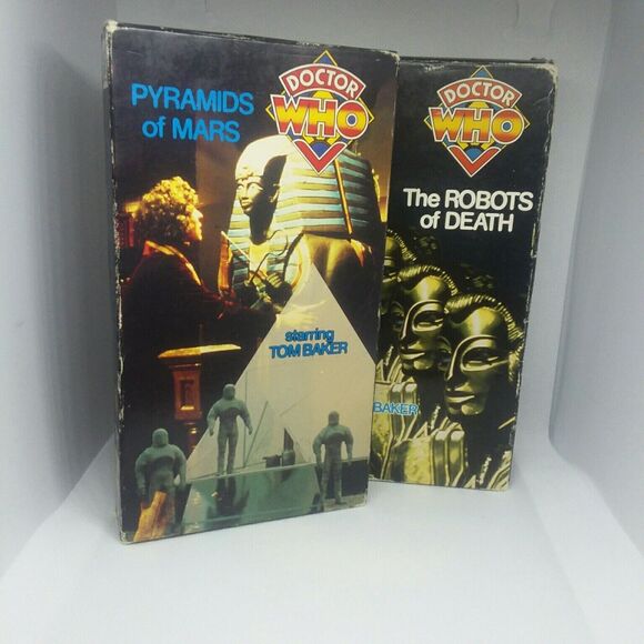 Doctor Who lot- Pyramids of Mars and The Robots of Death VHS 1998 Tested Works - Picture 6 of 6